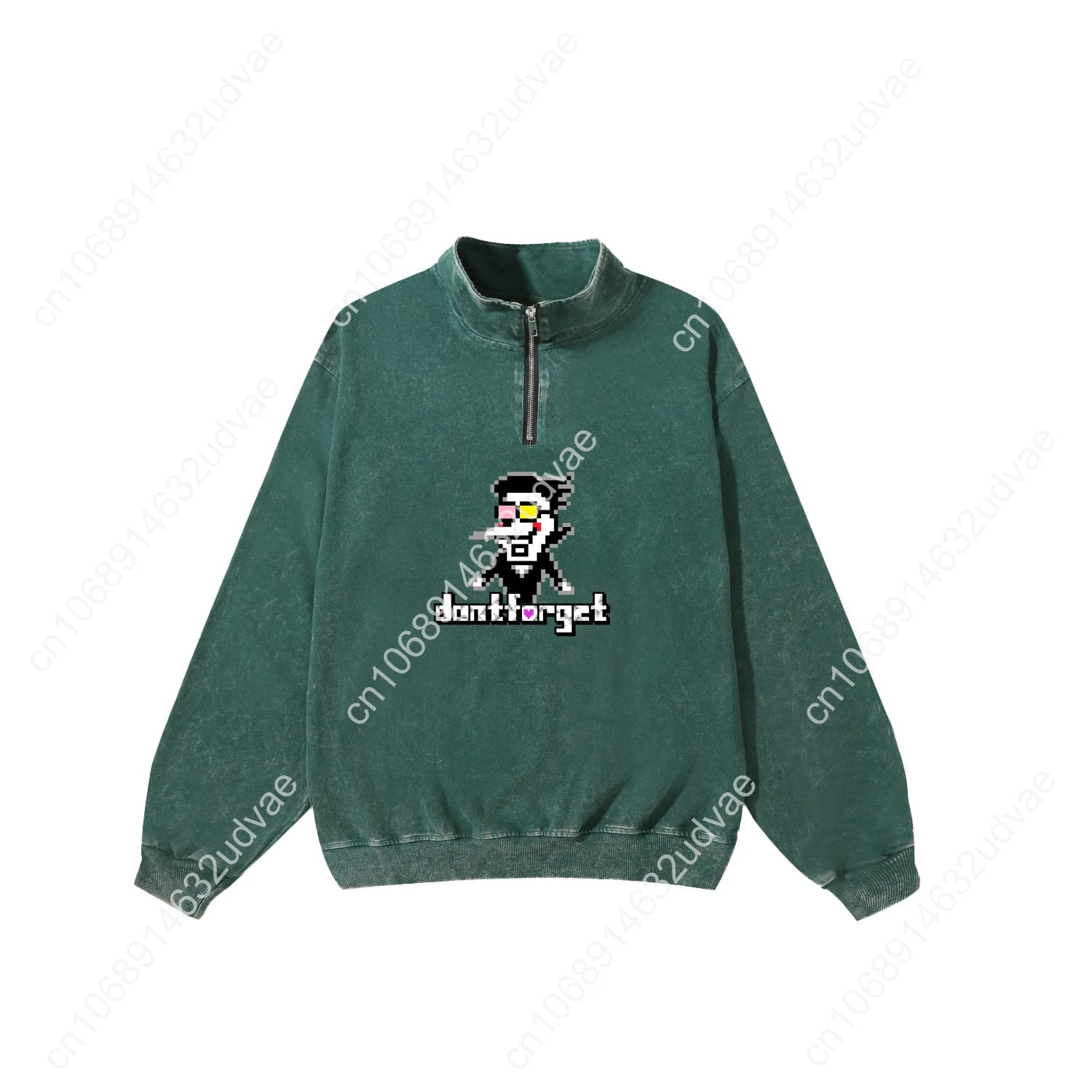Deltarune Spamton Undertale Retro Sweatshirt Man Woman Teenager Vintage Pullover Half Zipper Sweat Shirt Custom Sleeved Tshirt