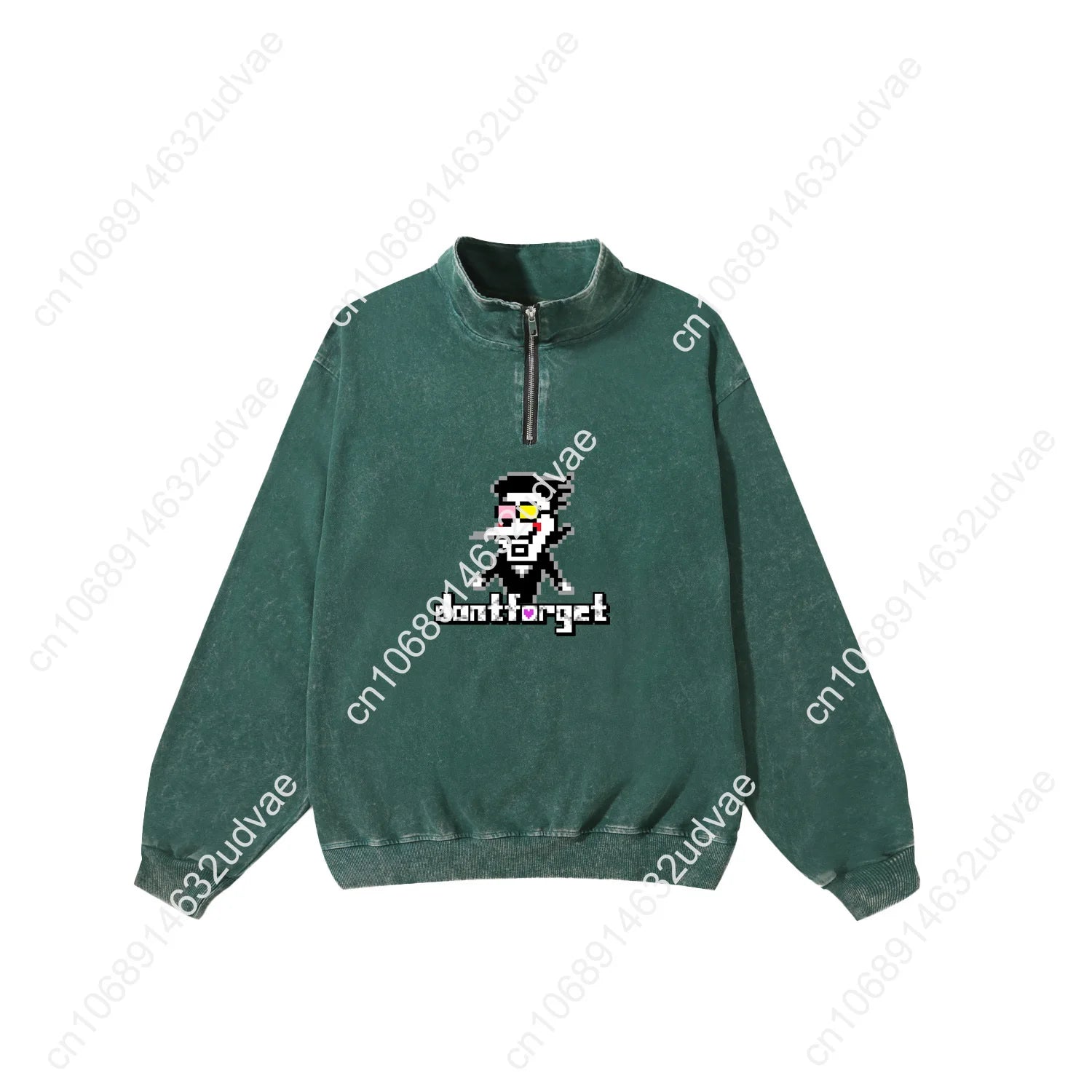Deltarune Spamton Undertale Retro Sweatshirt Man Woman Teenager Vintage Pullover Half Zipper Sweat Shirt Custom Sleeved Tshirt